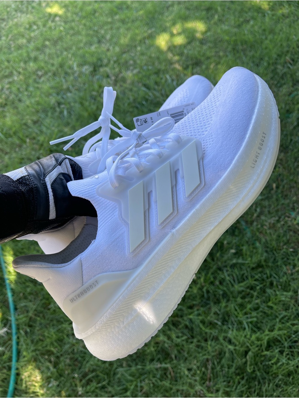 Triple White Adidas Ultra Boost 5 Light Women’s Size 12 New